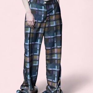 Stylish Multicolor Checkered Pants